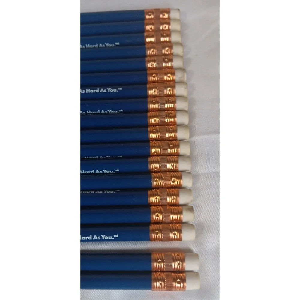 Shell‎ Rotella Advertising Pencils 18 Wood Unsharpened Blue White READ